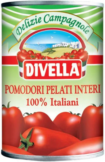 Divella pomodori pelati italiani confezione da 400 grammi (083620)